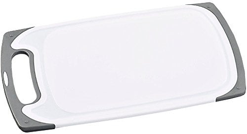 KESPER 30754 Kunststoff-Schneidebrett, 25 x 15 x 0,9 cm, grau