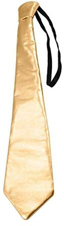 Metallic Farbige Krawatte – Gold