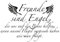 WANDKINGS Wandaufkleber Wandtattoo - 50 x 35 cm - Spruch Freunde sind Engel, die Uns auf die Beine helfen, …
