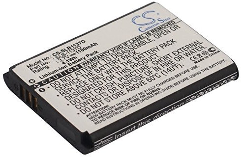 Batterie pour Samsung NV24HD, 3.7V, 1100mAh, Li-ion