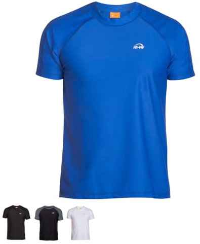 iQ UV 300 Loose Fi - Camiseta con manga corta de protección UV para hombre, color Azul, talla XL