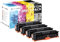 4 Schneider Printware Toner (25% mehr Inhalt) kompatibel für CF380X CF380A CF381A CF382A CF383A HP 312A für HP Color Laserjet Pro M476dw MFP M476dn MFP 476nw M476dw 476dn