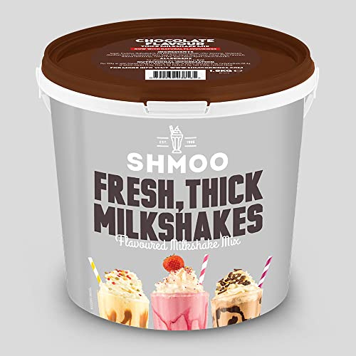 Chocolate Shmoo Milkshake Mix 1.8kg Tub with FREE Cups, Lids & Straws (Large Cup Pack) (Large Cup Pack) by Shmoo