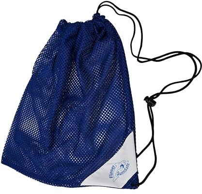Flipper SwimSafe 1001 - Bolsa de natación en azul, permeable al aire y a la humedad, aprox. 49 x 39 cm grande, bolsa de red ultraligera para transportar bañadores