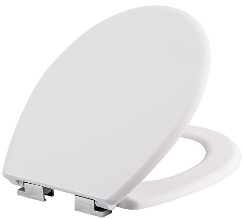 TecTake Abattant WC frein de chute soft close Siège de toilette Cuvette Siège lunette - diverses modèles - (blanc | no. 402256)