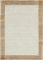 -LUXOR- living Teppich Wolle Manali, Nepalteppich, Kurzflor, handgeknüpft, Bordüre Wollteppich, für Schlafzimmer und Wohnzimmer, 40 x 60 cm Beige