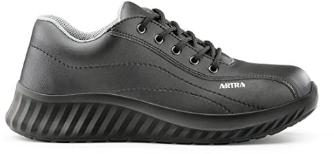 Artra Arbeitsschuhe Arawa 6217 schwarz OHNE Stahlkappe für Küche, Gastronomie, Lebensmittel, Handwerk, Lager (42 EU)