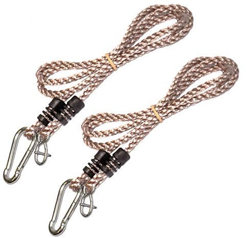Tree Swing Conversion Ropes Complete Kit with Galvanised Steel Fixings Choice of 2 Lengths (2m Pair of Ropes)