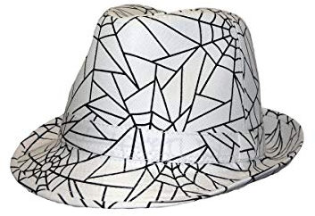 Rock Daddy Trilby Hut Spider weiß (L/XL (60cm), weiß)