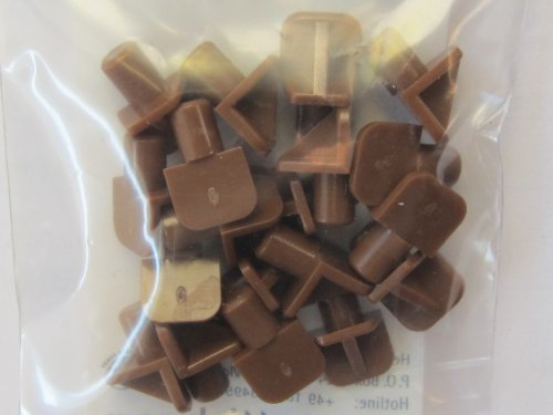 Hettich Bodenträger braun, ø 6 mm, Kunststoff, 20 Stück, 62474