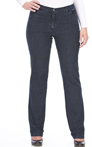KjBRAND Damen Betty Jeans, Schwarz, 26 Große Größen Kurz EU