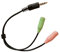ienza Combo Jack 3.5mm Male 4 Pole to Dual 3.5mm Female Mic/Headphone Adapter for Logitech G230 G430 and Similar PC Gaming Headsets