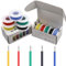 Striveday™ 30 AWG Flexible Silicone Wire Electric wire 30 gauge Coper Hook Up Wire 300V Cables electronic stranded wire cable electrics DIY BOX-1