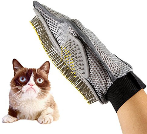 AntEuro Pet Grooming Gant Pinceau pour Chiens et Chats Hair Remove, Brosse pour Le Bain