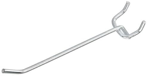 Neiko 53100A 4 Inch Heavy Duty Pegboard Hooks Kit, 50 Pack, 1/8 Peg Hooks for 1” Spaced Pegboards, Utility Hooks for Wall Organizing in Home or Garage
