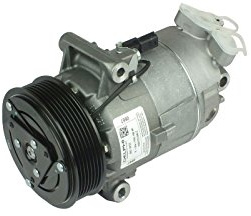DELPHI A/C Kompressor für Klimaanlage Klimakompressor mit ID: 5VS12 PAG 46 mit 115mm Riemenscheibe Kompatibel mit NISSAN Qashqai/Qashqai +2 I J10, NJ10 92600JD700 92600JD70B 92600JD73A TSP0155926 | Kompatibel mit: NISSAN QASHQAI / QASHQAI +2 I