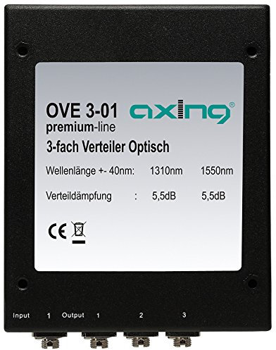 Axing OVE 3-01 optischer Verteiler (3-fach) mit FC/PC-Buchse für LWL Glasfaser