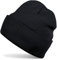 styleBREAKER Unisex Beanie Strickmütze Einfarbig, Feinstrick Mütze doppelt gestrickt, warme Winter Strickbeanie 04024029, Farbe:Dunkelblau