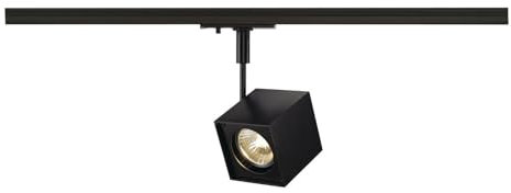 SLV Negro monofásico Altra Dice, Foco led, proyector, luminaria de Techo, Sistema de Carril, iluminación de Interior / GU10 50 W