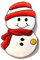 Catch the Patch Schneemann weihnachten - (Größe: 7,5 x 5 cm) Aufnäher, Bügelbilder, Aufbügler, Applikationen, Patches, Sticker zum Aufbügeln oder Aufnähen – für Kleidung, Taschen, Jacken