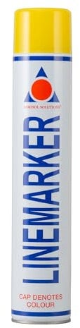 Aerosol Solutions 0900 Line Marker Yellow Spray Paint 750ml
