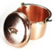 CopperGarden® Kupfertopf ø28 cm | 12 Liter gehämmert mit Henkel & Deckel