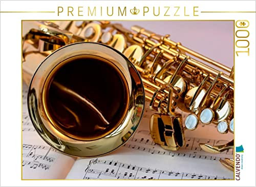 CALVENDO Puzzle Saxophon - schön und sexy 1000 Teile Puzzle quer | Lege-Größe cm Foto-Puzzle für glückliche Stunden