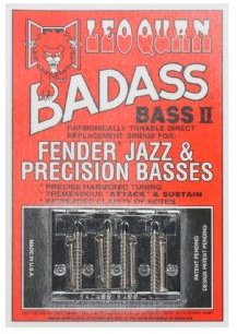 Allparts® »BB-0335-010 BADASS® II - 4-STRING BASS BRIDGE« Brücke für 4-saitige Bässe - 1 Stück - Finish: Chrome