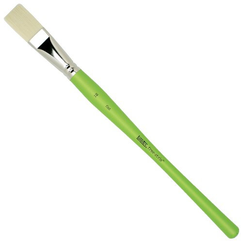 Liquitex 1300312 Free Style Künstler - Pinsel, langlebig und formstabil aus hochwertigen synthetischen Faser für volle Kontrolle beim Farbauftrag -Flachpinsel - Nr. 12
