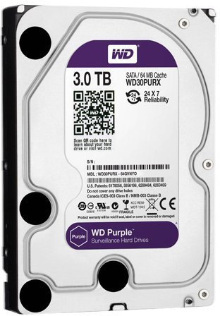 HD3TB - 3TB SATA 6Gb/s Hard Drive Model WD30PURX