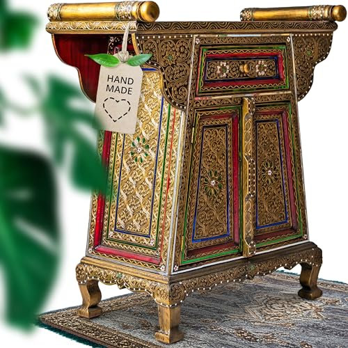 livasia Thailändisches Highboard, Sideboard, Glasmosaikverzierung, Handarbeit, Anrichte