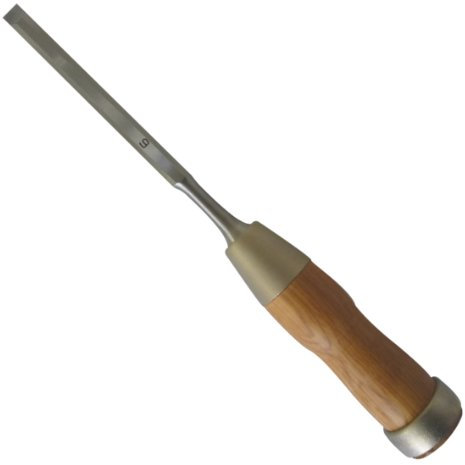 Kakuri 6mm Japanese Hybrid Chisel with Long Blade, Red Oak Handle
