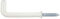 Merriway BH00169 38 mm Kunststoffbeschichteter Kommodenhaken - Weiß (Packung à 20)