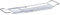 Zeller 18409 Badewannenablage, ausziehbar, ca. 65,5-76,5 x 15,5 x 4 cm, Silber, 1 - Pack