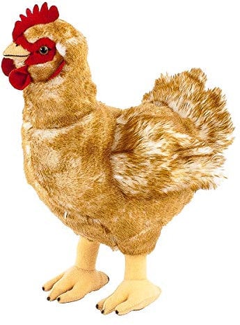 Uni-Toys - Henne braun - 37 cm (Höhe) - Plüsch-Huhn, Vogel - Plüschtier, Kuscheltier