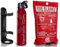 Premium FSS UK 500 g ABC Powder Fire Extinguisher & 1m x 1m Fire Blanket. Ideal for Home Kitchen Caravans Boats Restaurants Workshops and Offices
