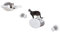 TRIXIE Katzen-Lounge-Set zur Wandmontage, Hängematte und Höhle mit Zwei Stufen, Katzenmöbel, Kratzbaum, Grau