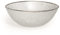 Excelsa Platinum Saladier, Verre, Transparent/Bord Argent, 23 x 23 x 10 cm