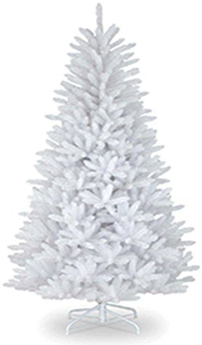 SHATCHI Weiß 8ft/240cm Künstlichen Weihnachtsbaum Alaskan Pine 1100 Spitzen Xmas Home Dekorationen 2,4m, Metallständer, Plastic
