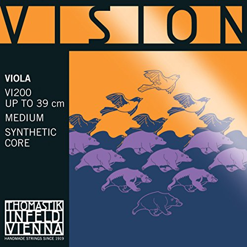 Thomastik Einzelsaite für Viola 4/4 Vision - G-Saite Synthetikkern, Silber umsponnen, mittel