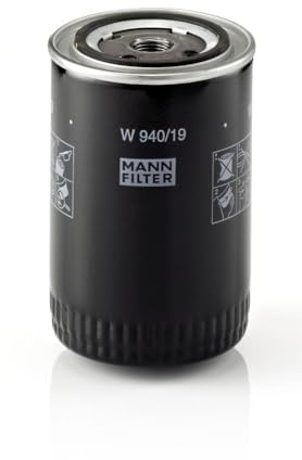 MANN-FILTER W 940/19 Kraftstofffilter - für Lkw + Busse | Für LKW, Busse, Schutz des Kraftstoffsystems, Injektorschutz, Zuverlässige Kraftstoffversorgung, Echte OE-Technologie