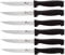 Pradel Excellence - 7030-6N - Lot de 6 Couteaux à Steak, Manche Noir