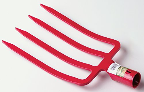 AUSONIA - Forca da Giardinaggio per vangare 4 Denti Senza Manico Gr 740 Cm 25,5x18