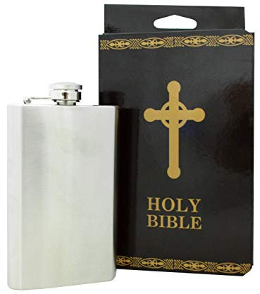 Island Dogs Bible Flask, Black