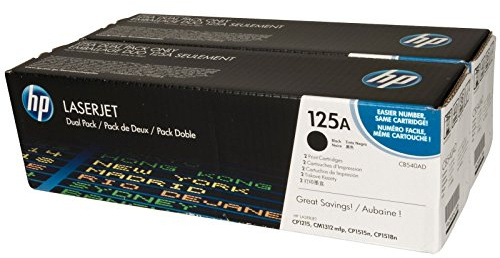 HP 125A pack de 2 toners LaserJet noir authentiques
