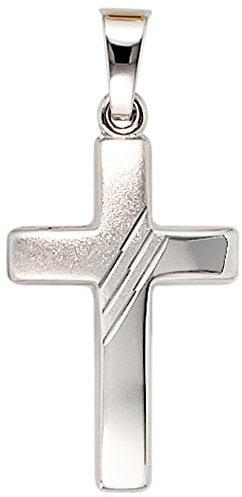 Jobo Damen-Anhänger Kreuz aus 8 Karat 333 Weißgold