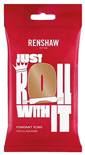 Renshaw Ready To Roll Icing Fondant Baking Sugarpaste 250g TEDDY BEAR BROWN