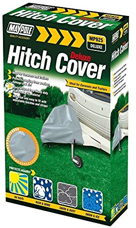 Maypole Deluxe Heavy Duty PVC Caravan Hitch Cover, Grey