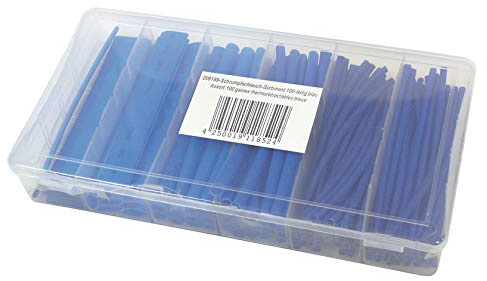 Radiostore Schrumpfschlauch-Sortiment, 100-teilig blau