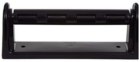 WALL MOUNTED KITCHEN ROLL RACK HOLDER DISPENSER PLASTIC - BLACK